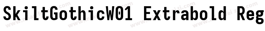 SkiltGothicW01 Extrabold Regular字体转换